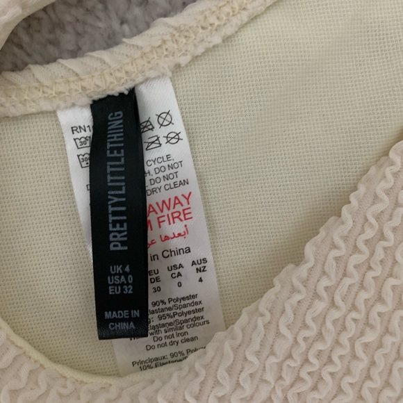 Brand New Pretty Little Thing Cut Out One Piece - Size XS / 0 - Picture 4 of 5